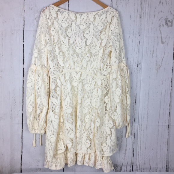 🌱F r e e P e o p l e • Lace boho shift dress - Picture 7 of 8